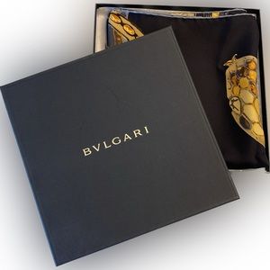BULGARI Silk Scarf (Serpentine) AUTHENTIC